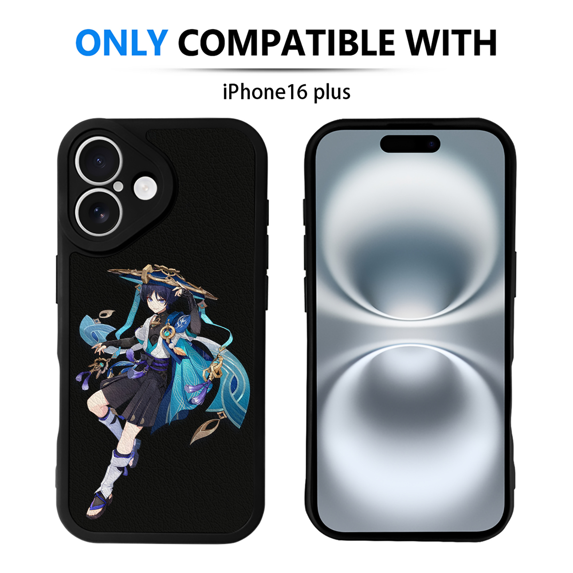 げんし神 さんペい genshin Sanpei 【iPhone 16シリーズ対応】シリコンスマホケース（レザー調） 材質：シリコン